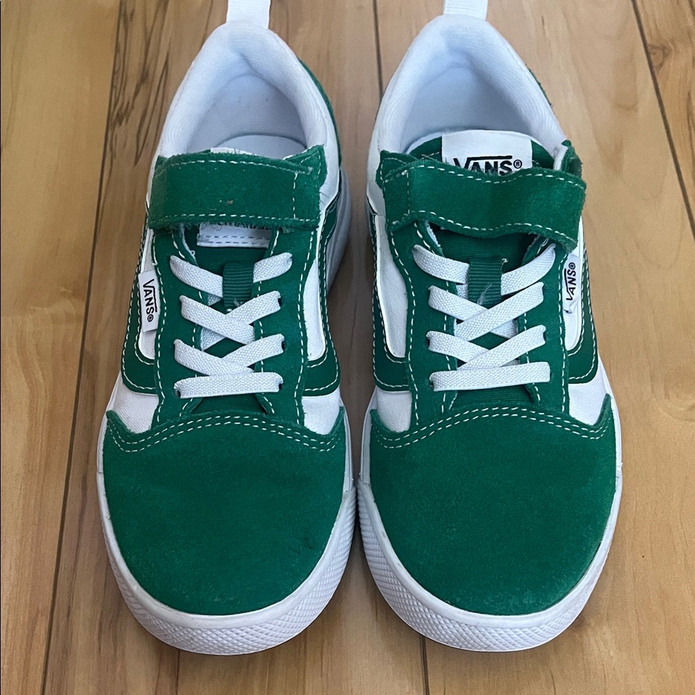 Vans Kids Sneakers in Green and White